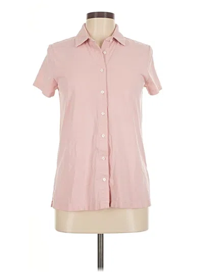 Pre-owned Tristan Short Sleeve Button Down Shirt In Pink