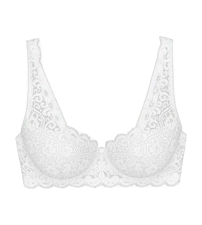 Triumph Amourette Stretch Lace Underwire Bra In White