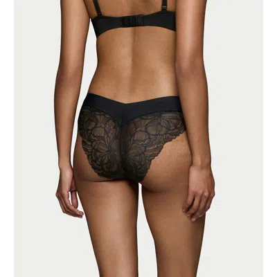 Triumph Body Make-up Illusion Lace Highleg Tai In Black