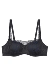 Triumph Body Makeup Illusion Lace Balconette Bra In Blue