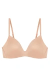 Triumph Body Makeup Soft Touch Wireless Padded Bra In Brown