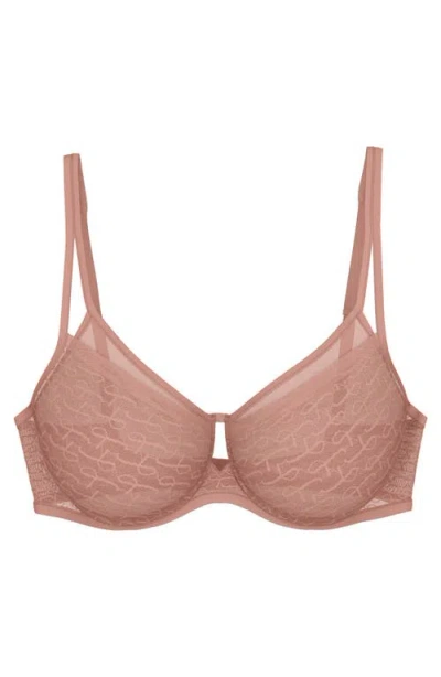 Triumph Signature Sheer Minimizer Bra In Pink
