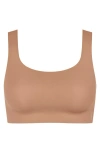 Triumph Zero Feel Seemless Top In Brown