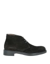 Triver Flight Man Ankle Boots Black Size 8 Leather In Black