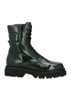 Triver Flight Woman Ankle Boots Dark Green Size 7 Leather