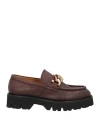 Triver Flight Woman Loafers Chocolate Brown Size 6 Leather
