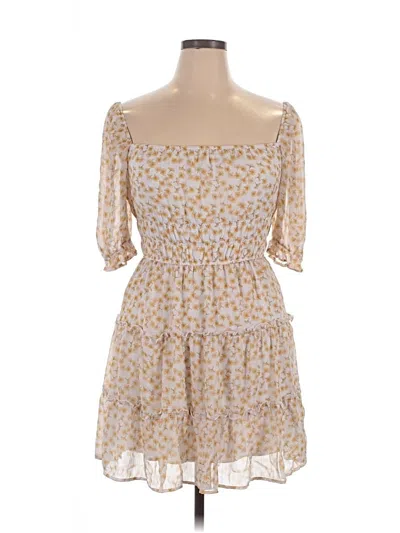 Pre-owned Trixxi Casual Dress In Brown