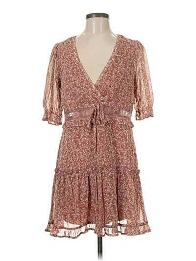 Pre-owned Trixxi Casual Dress In Brown