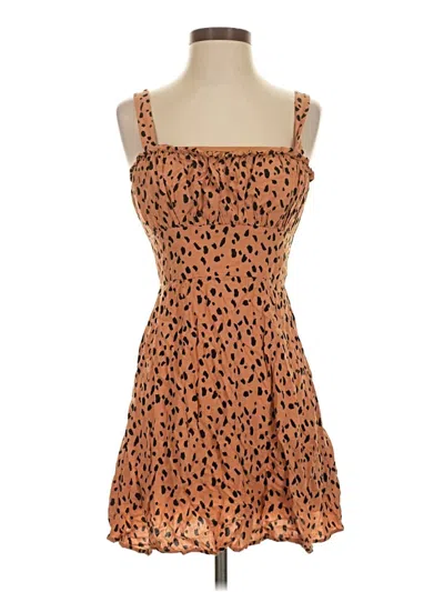 Pre-owned Trixxi Casual Dress In Brown