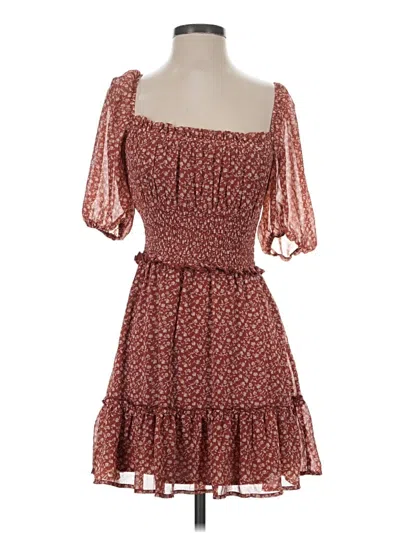 Pre-owned Trixxi Casual Dress In Brown