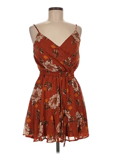 Pre-owned Trixxi Casual Dress In Brown