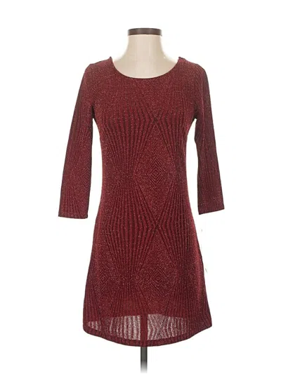 Trixxi Casual Dress In Burgundy