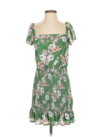 Pre-owned Trixxi Casual Dress In Green