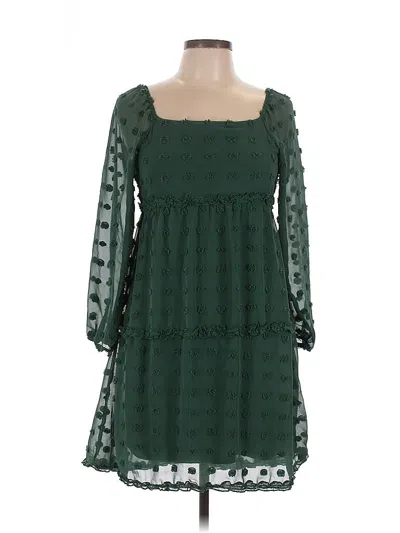 Pre-owned Trixxi Casual Dress In Green