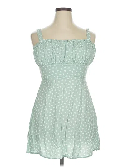 Pre-owned Trixxi Casual Dress In Green