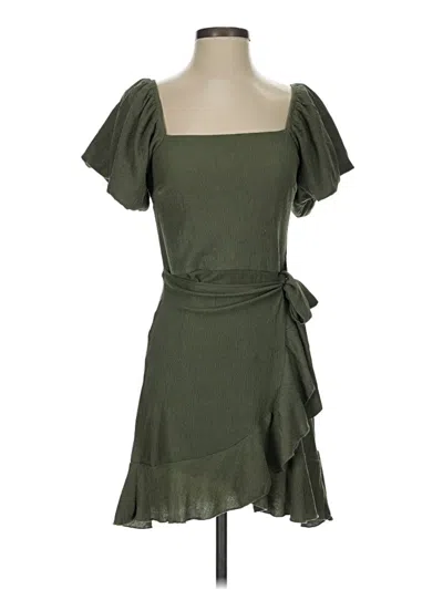 Pre-owned Trixxi Casual Dress In Green