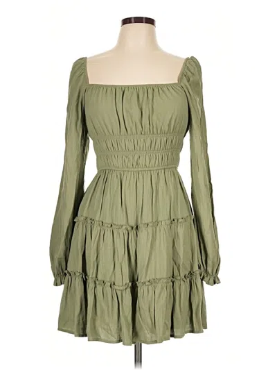Pre-owned Trixxi Casual Dress In Green