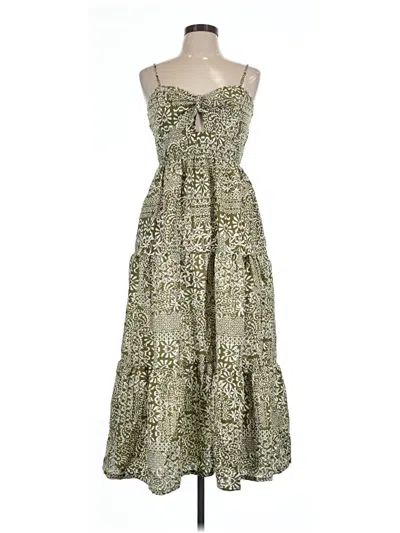 Pre-owned Trixxi Casual Dress In Green