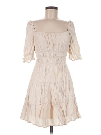 Pre-owned Trixxi Casual Dress In Ivory