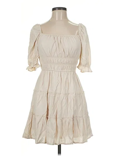 Pre-owned Trixxi Casual Dress In Ivory