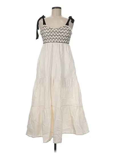 Pre-owned Trixxi Casual Dress In Ivory