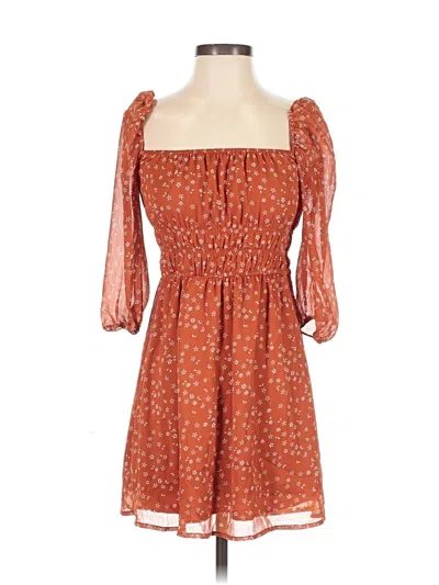 Pre-owned Trixxi Casual Dress In Orange