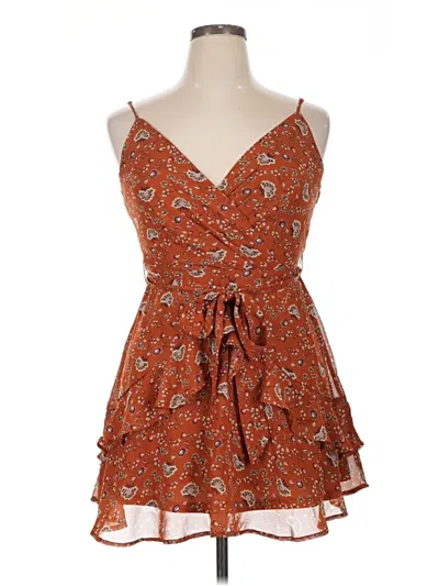 Pre-owned Trixxi Casual Dress In Orange