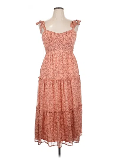 Pre-owned Trixxi Casual Dress In Orange