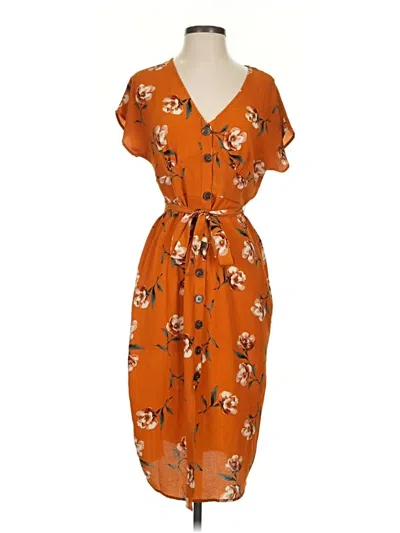 Pre-owned Trixxi Casual Dress In Orange