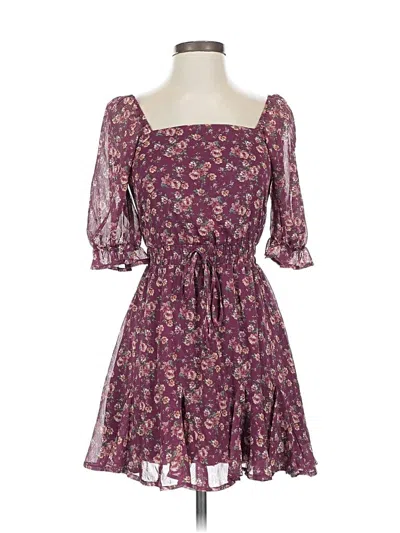 Pre-owned Trixxi Casual Dress In Purple