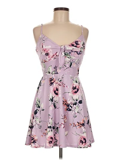 Pre-owned Trixxi Casual Dress In Purple