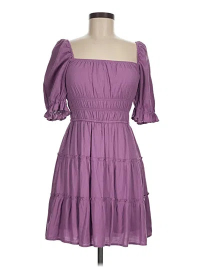 Pre-owned Trixxi Casual Dress In Purple