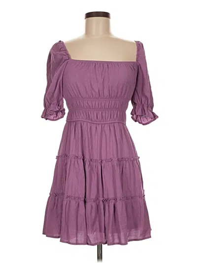 Pre-owned Trixxi Casual Dress In Purple