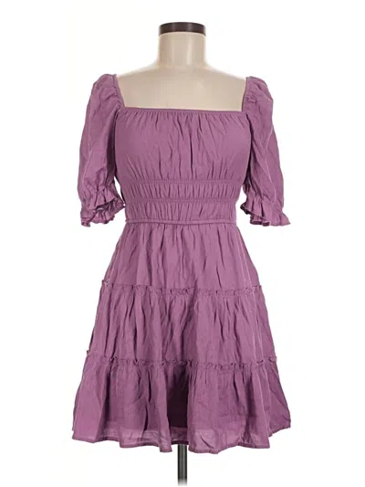 Pre-owned Trixxi Casual Dress In Purple