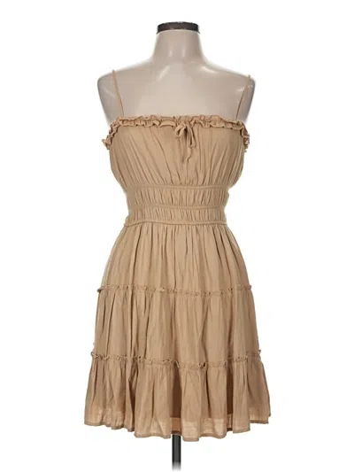 Pre-owned Trixxi Casual Dress In Tan