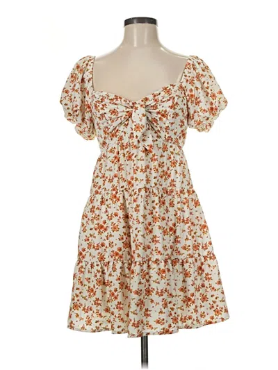 Pre-owned Trixxi Casual Dress In Tan