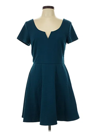 Pre-owned Trixxi Casual Dress In Teal