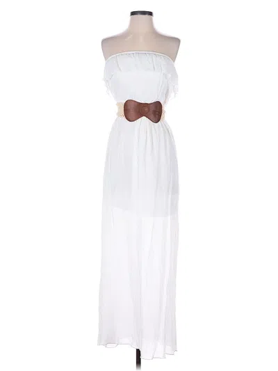 Pre-owned Trixxi Casual Dress In White
