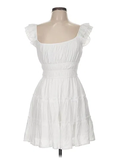 Pre-owned Trixxi Casual Dress In White