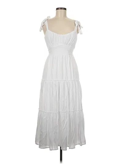 Pre-owned Trixxi Casual Dress In White