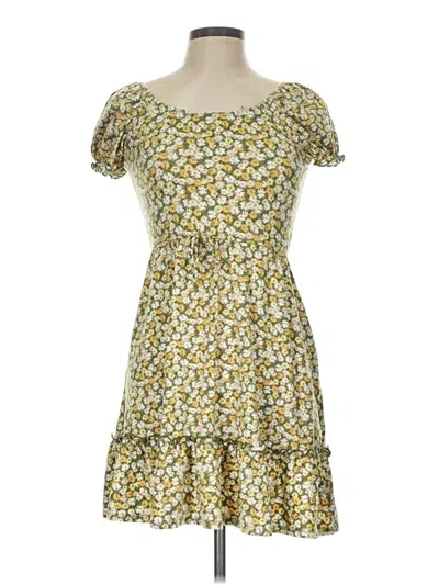 Pre-owned Trixxi Casual Dress In Yellow