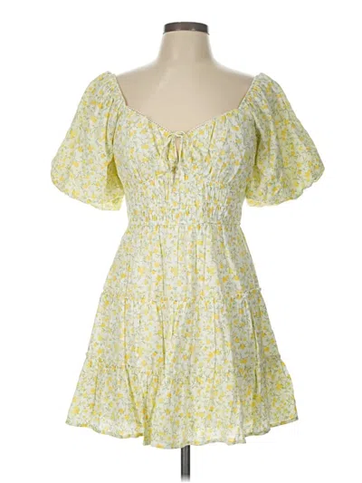 Pre-owned Trixxi Casual Dress In Yellow