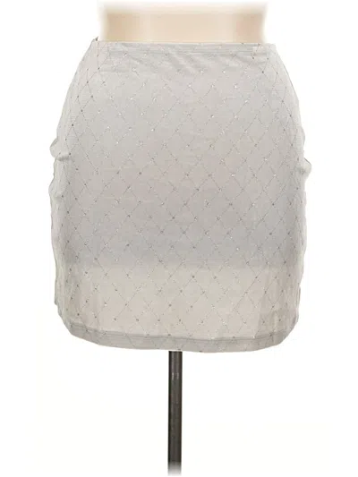 Pre-owned Trixxi Casual Skirt In Silver