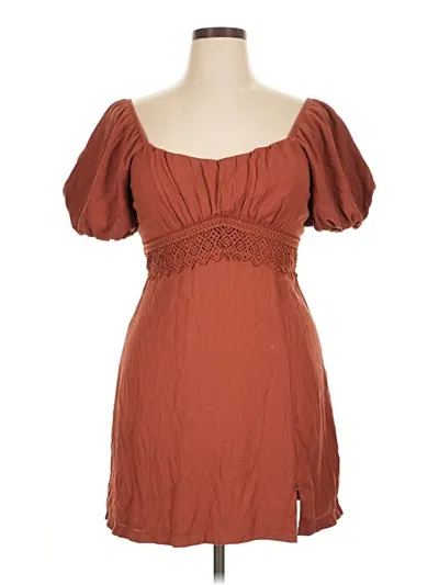 Pre-owned Trixxi Cocktail Dress In Brown