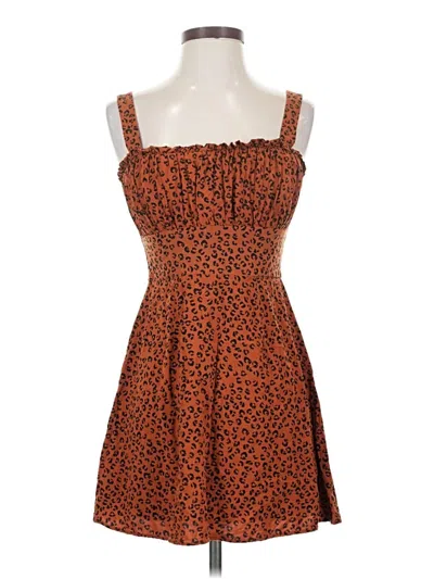 Pre-owned Trixxi Cocktail Dress In Brown
