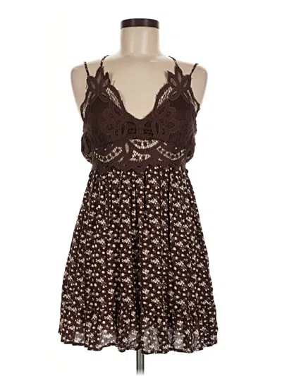 Pre-owned Trixxi Cocktail Dress In Brown