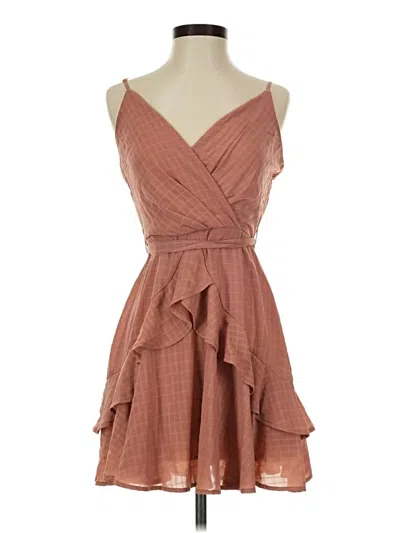 Pre-owned Trixxi Cocktail Dress In Brown