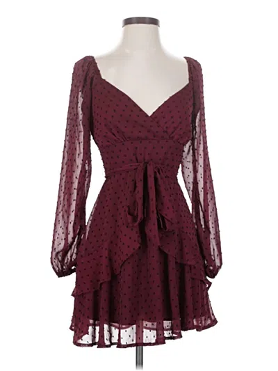 Pre-owned Trixxi Cocktail Dress In Burgundy