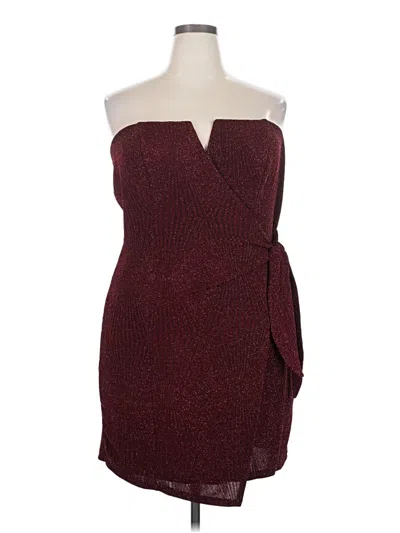 Pre-owned Trixxi Cocktail Dress In Burgundy