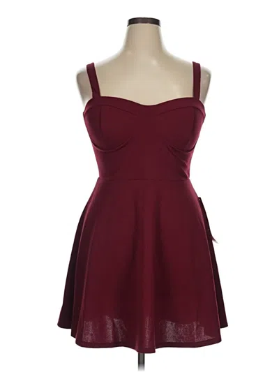 Pre-owned Trixxi Cocktail Dress In Burgundy